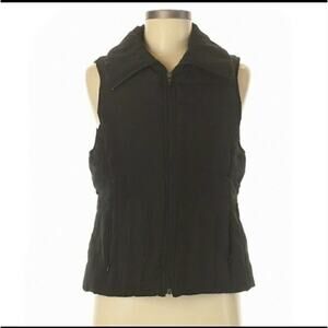 Medium Kenneth Cole Reaction black vest zipper